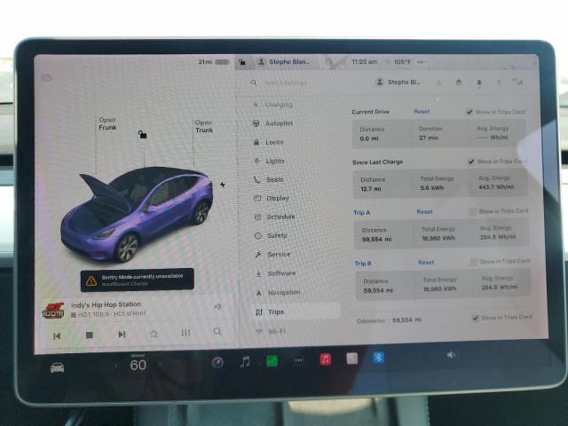 5YJYGDEE3MF141176 - 2021 TESLA MODEL Y Սպիտակ լուսանկար 9