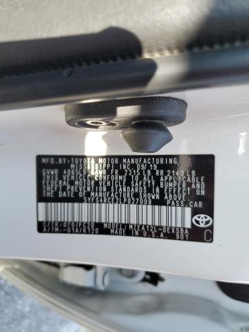 5YFS4RCE2LP027008 - 2020 TOYOTA COROLLA SE WHITE photo 12