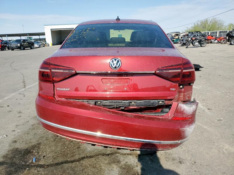 1VWDT7A38HC052039 - 2017 VOLKSWAGEN PASSAT R-LINE მუქწითელი ფოტო 6