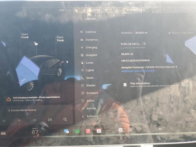 5YJ3E1EA3JF009610 - 2018 TESLA MODEL 3 თეთრი ფოტო 9