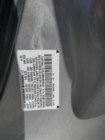 5FNRL38745B115713 - 2005 HONDA ODYSSEY EXL ვერცხლისფერი ფოტო 13