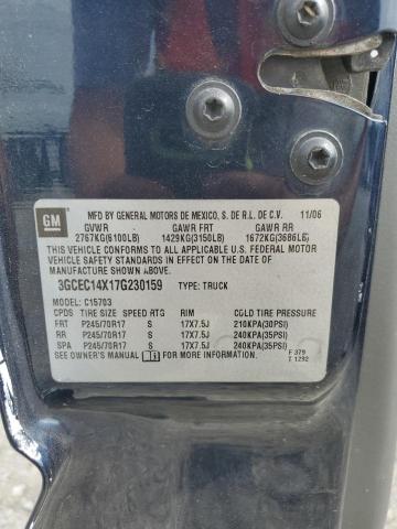 3GCEC14X17G230159 - 2007 CHEVROLET SILVERADO C1500 CLASSIC Կապույտ լուսանկար 13