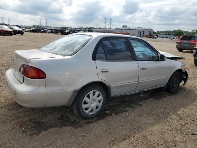1NXBR12EX1Z547862 - 2001 TOYOTA COROLLA CE SILVER photo 3