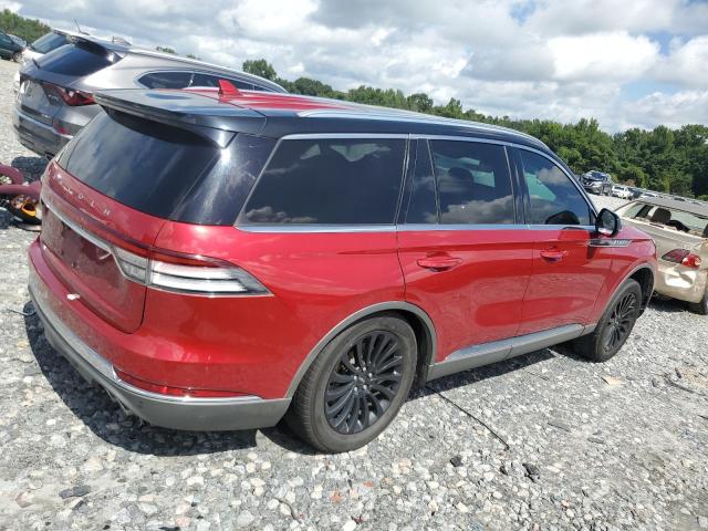 5LM5J7XC9LGL23138 - 2020 LINCOLN AVIATOR RESERVE Kırmızı fotoğraf 3