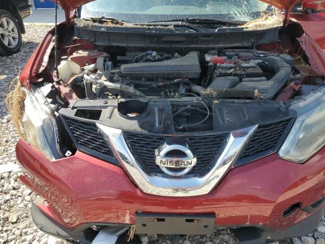 5N1AT2MVXGC890833 - 2016 NISSAN ROGUE S RED photo 12