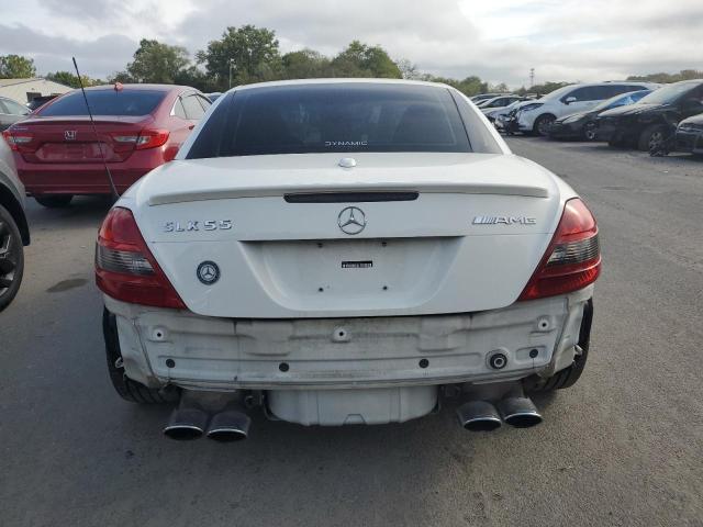 WDBWK73F97F139997 - 2007 MERCEDES-BENZ SLK 55 AMG WHITE photo 6