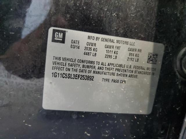 1G11C5SL3EF253892 - 2014 CHEVROLET MALIBU 1LT Қара фото 13