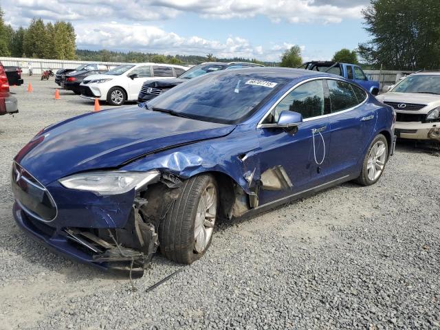 5YJSA1E2XFF116841 - 2015 TESLA MODEL S 蓝色 照片 1