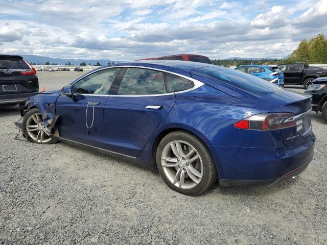 5YJSA1E2XFF116841 - 2015 TESLA MODEL S 蓝色 照片 2