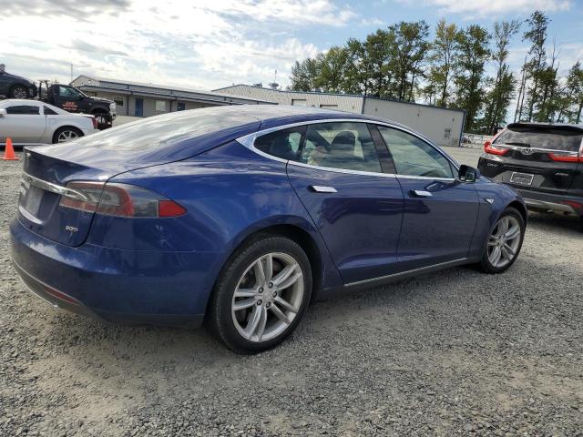 5YJSA1E2XFF116841 - 2015 TESLA MODEL S 蓝色 照片 3