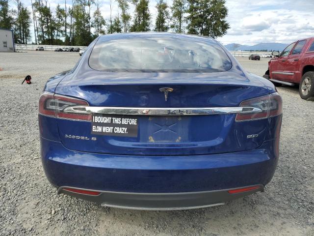 5YJSA1E2XFF116841 - 2015 TESLA MODEL S 蓝色 照片 6