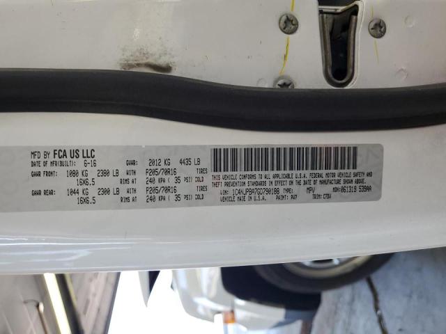 1C4NJPBA7GD790188 - 2016 JEEP PATRIOT SPORT WHITE photo 14