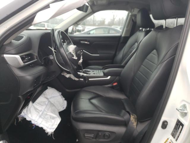 5TDHZRBH7LS020005 - 2020 TOYOTA HIGHLANDER XLE WHITE photo 7