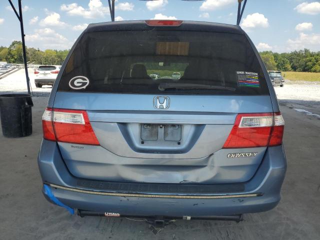 5FNRL38475B084334 - 2005 HONDA ODYSSEY EX BLUE photo 6