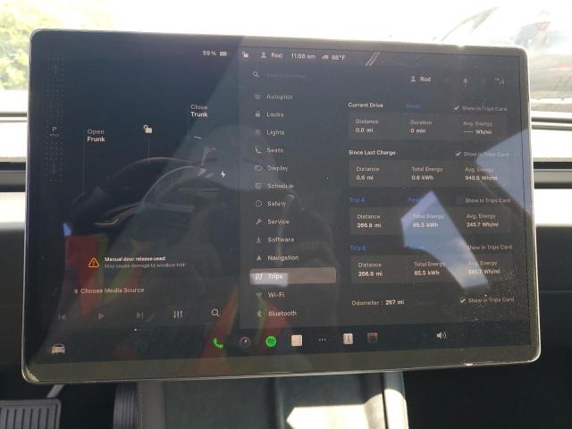 5YJ3E1EA2SF043877 - 2025 TESLA MODEL 3 GRAY photo 9