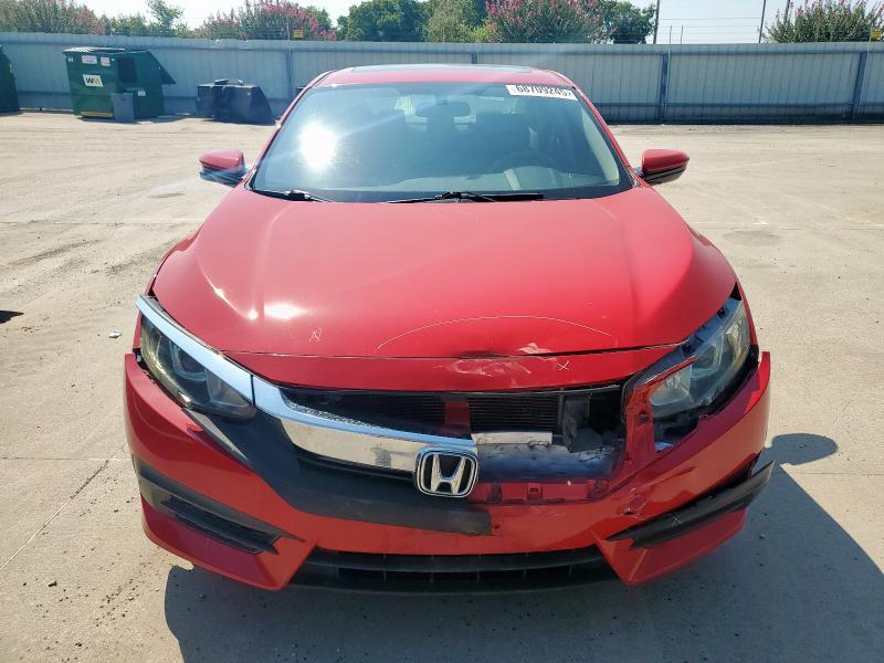 2HGFC2F72GH530219 - 2016 HONDA CIVIC EX RED photo 5