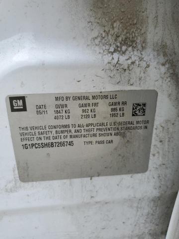 1G1PC5SH6B7266745 - 2011 CHEVROLET CRUZE LS Biały zdjęcie 13