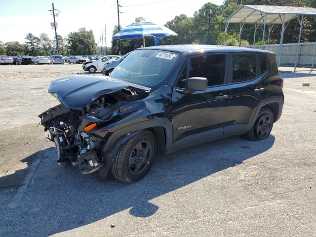 ZACNJAAB9KPK10258 - 2019 JEEP RENEGADE SPORT BLACK photo 1