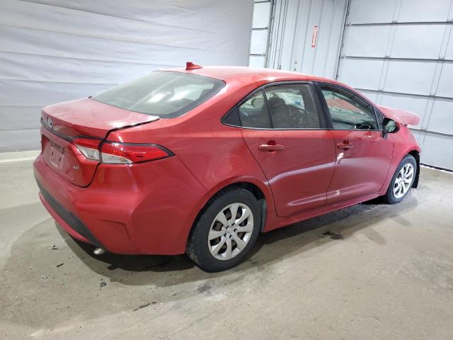 JTDEPRAE7LJ038372 - 2020 TOYOTA COROLLA LE Czerwony zdjęcie 3