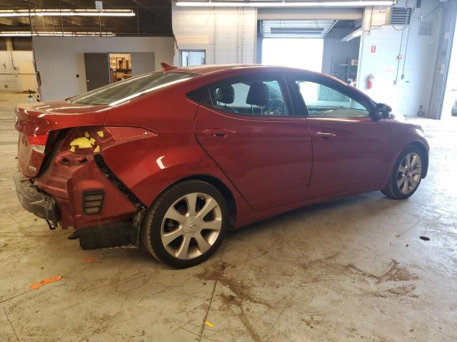 5NPDH4AE3DH188016 - 2013 HYUNDAI ELANTRA GLS RED photo 3