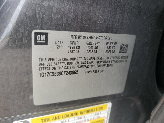 1G1ZC5E08CF243862 - 2012 CHEVROLET MALIBU 1LT 蓝色 照片 12