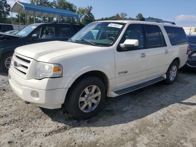 1FMFK20507LA36898 - 2007 FORD EXPEDITION EL LIMITED WHITE photo 1