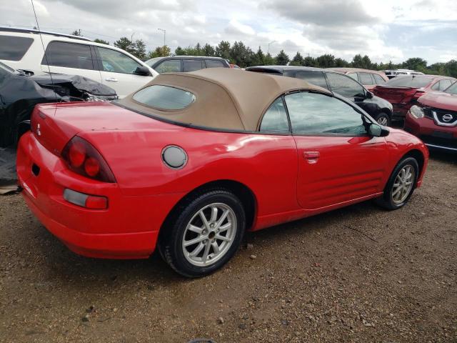 4A3AE45G51E048811 - 2001 MITSUBISHI ECLIPSE SPYDER GS RED photo 3