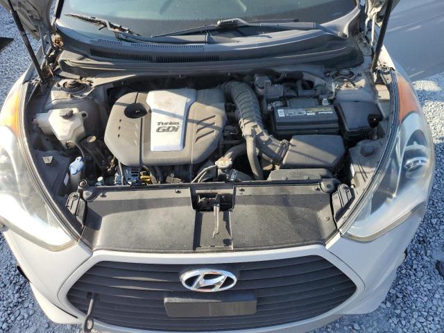 KMHTC6AE1FU222528 - 2015 HYUNDAI VELOSTER TURBO Արծաթագույն լուսանկար 11