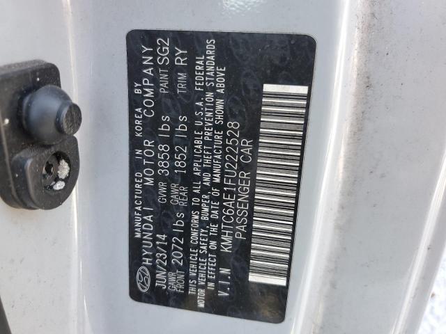 KMHTC6AE1FU222528 - 2015 HYUNDAI VELOSTER TURBO Արծաթագույն լուսանկար 12