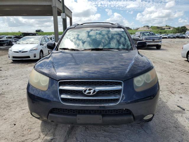 5NMSH13E27H047927 - 2007 HYUNDAI SANTA FE SE BLUE photo 5