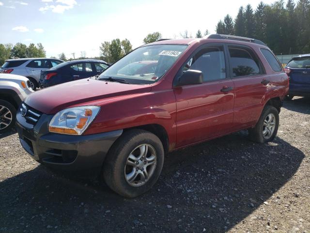 KNDJE723187494488 - 2008 KIA SPORTAGE EX RED photo 1