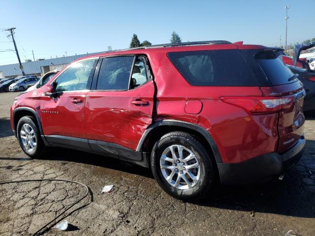 1GNERGKW5MJ143426 - 2021 CHEVROLET TRAVERSE LT RED photo 2