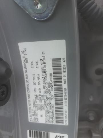 3TMCZ5AN0MM397867 - 2021 TOYOTA TACOMA DOUBLE CAB GRAY photo 12