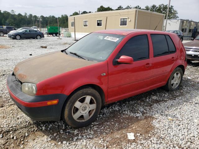 9BWGS21J314002448 - 2001 VOLKSWAGEN GOLF GLS RED photo 1