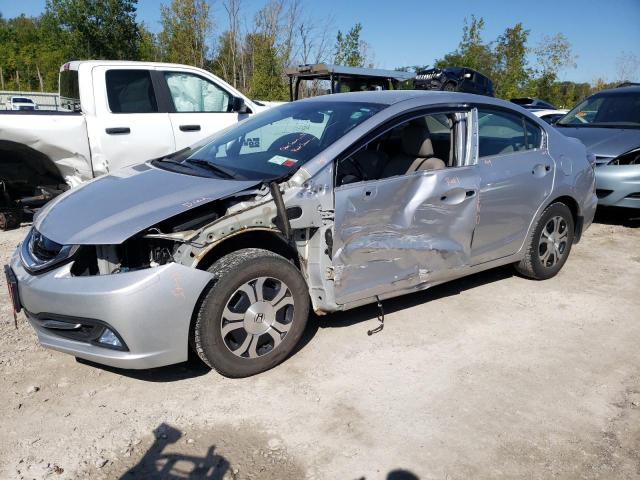 19XFB4F32EE201278 - 2014 HONDA CIVIC HYBRID L SILVER photo 1