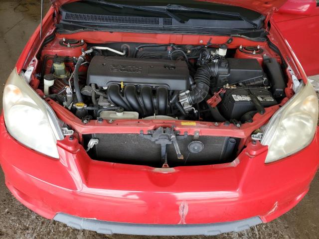 2T1KR30E16C590283 - 2006 TOYOTA COROLLA MA XR RED photo 12