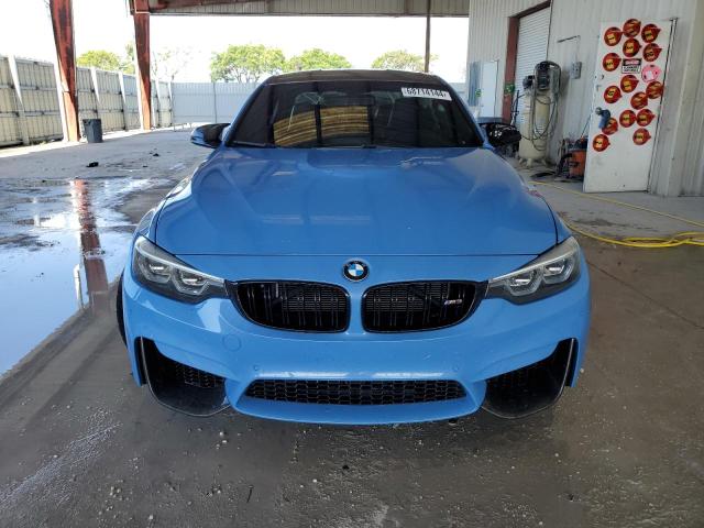 WBS8M9C56J5J79922 - 2018 BMW M3 BLUE photo 5