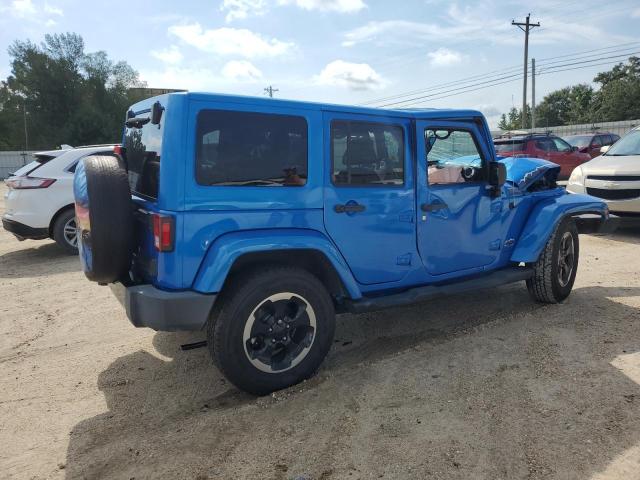 1C4HJWEG9EL159016 - 2014 JEEP WRANGLER U SAHARA BLUE photo 3