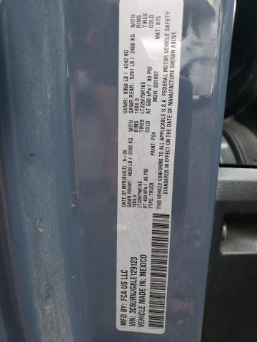 3C6URVJG8LE129123 - 2020 RAM PROMASTER 3500 HIGH ლურჯი ფოტო 14