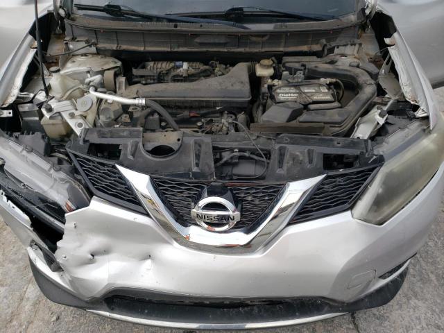 KNMAT2MV2GP711052 - 2016 NISSAN ROGUE S SILVER photo 12