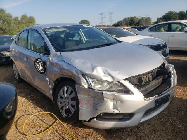 3N1AB7AP0FL681195 - 2015 NISSAN SENTRA S SILVER photo 4