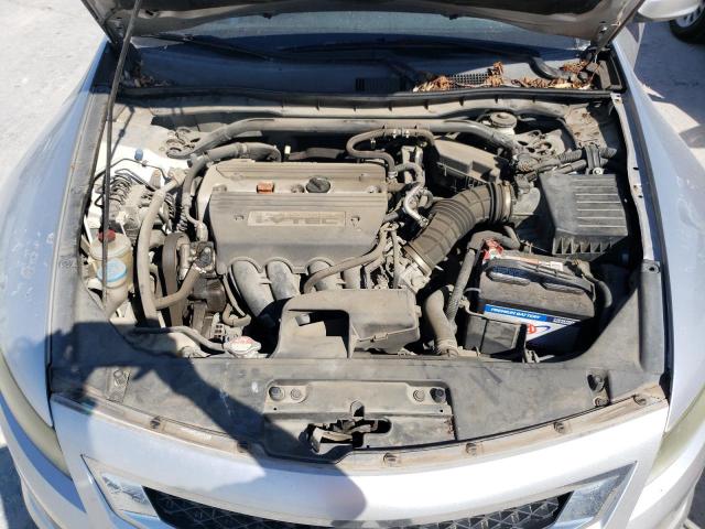 1HGCS12818A013170 - 2008 HONDA ACCORD EXL SILVER photo 11