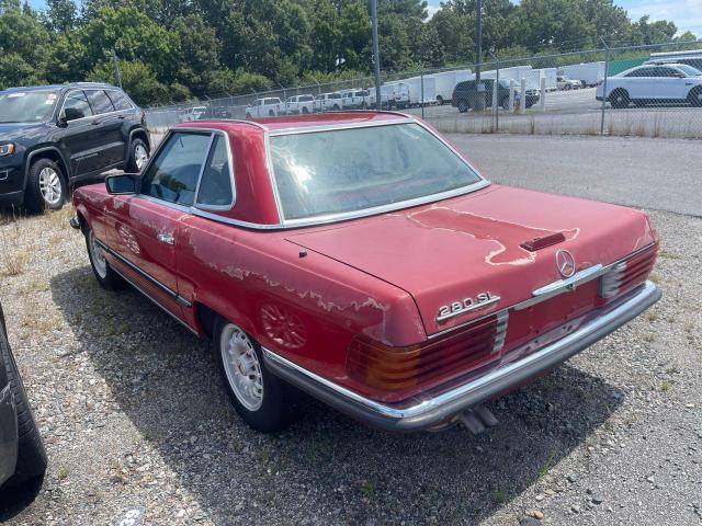 WDB1070421A024710 - 1985 MERCEDES-BENZ 280 SL RED photo 3