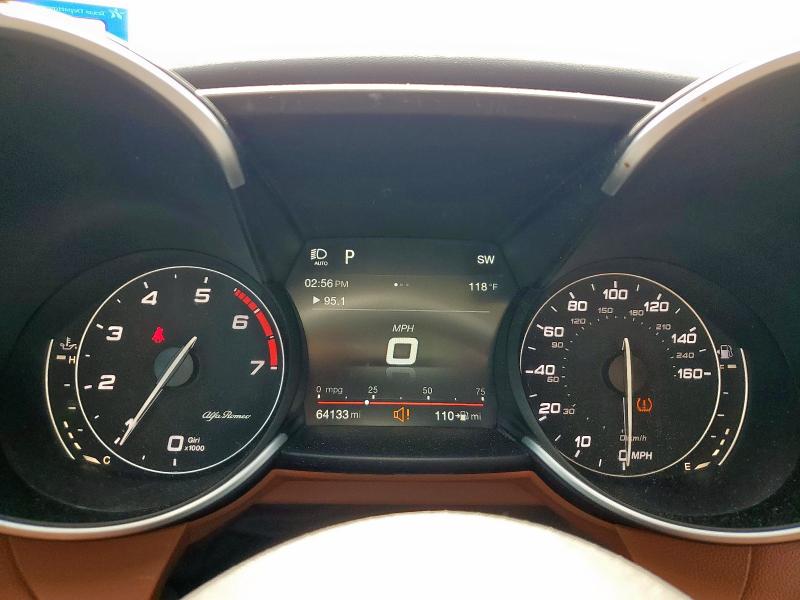 ZARFAECN1H7546844 - 2017 ALFA ROMEO GIULIA TI წითელი ფოტო 9