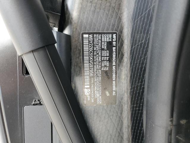 WBY2Z6C55KVG97956 - 2019 BMW I8 Czarny zdjęcie 12