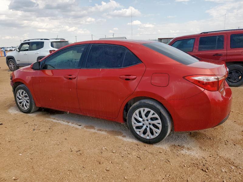 5YFBURHEXKP939327 - 2019 TOYOTA COROLLA L 红色 照片 2