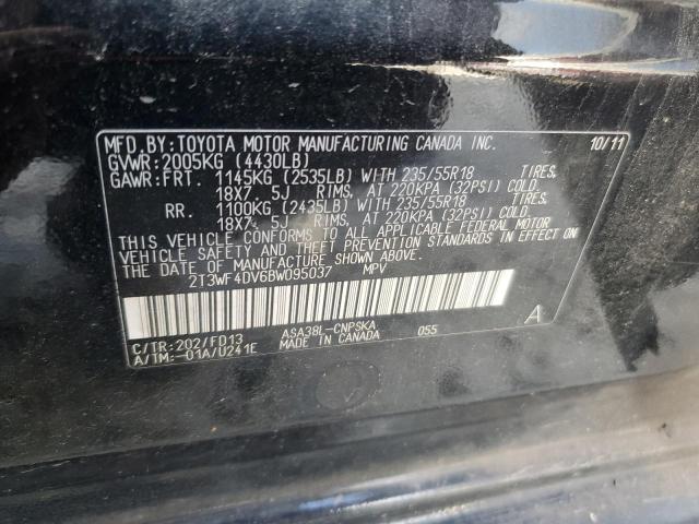 2T3WF4DV6BW095037 - 2011 TOYOTA RAV4 SPORT 黑色 照片 13