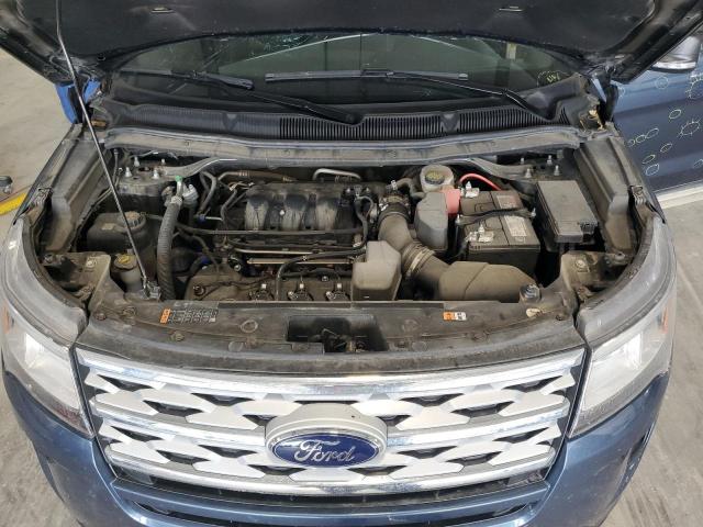 1FM5K8D83KGA60178 - 2019 FORD EXPLORER XLT ლურჯი ფოტო 12
