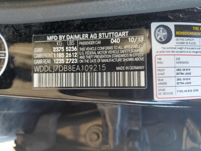 WDDLJ7DB8EA109215 - 2014 MERCEDES-BENZ CLS 550 შავი ფოტო 13