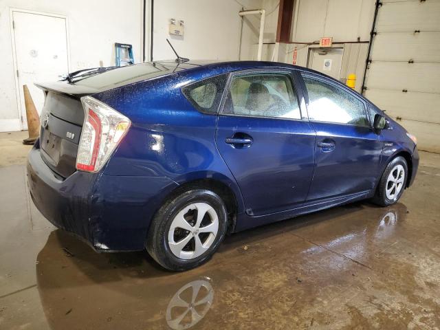 JTDKN3DU7D1725653 - 2013 TOYOTA PRIUS 蓝色 照片 3